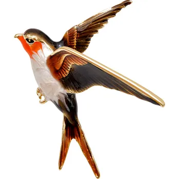 Souprava šperků B-TOP Luxusní brož PTÁK - zlatá/barevná Typ: Typ 2