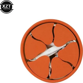 Sluchátka Silikonový organizér na sluchátka - Oranžová