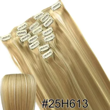 Paruka Syntetické rovné vlasy s klipsy | 55 cm - 25H613