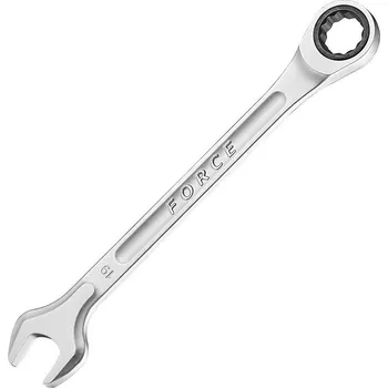 Klíč FORCE klíč očko s ráčnou / vidlice 9mm
