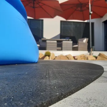 bazénová podložka FMT Gumová ochranná tlumící kruhová podložka pod bazén, vířivku FLOMA PoolPad - průměr 503 cm x 0,8 cm