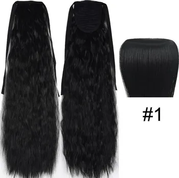 Paruka Syntetický příčesek pro vysoký culík | 55 cm - #1