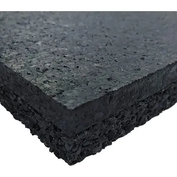 Rohožka FMT Tlumící dvouvrstvá antivibrační podlahová guma (deska) FLOMA Sandwich - 100 x 100 x 1,8 cm