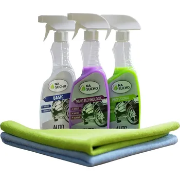 Nasucho Vyzkoušej mě čisticí sada na auto 3x 500 ml + utěrka 2 ks