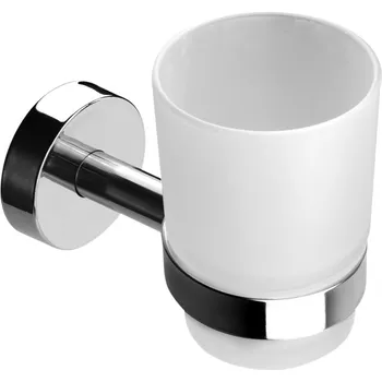 Držák na kartáček Sanela Držák kartáčků nerez/sklo, povrch lesklý SLZD 12