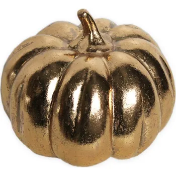 Dýně polyston 12,6x11cm zlatá