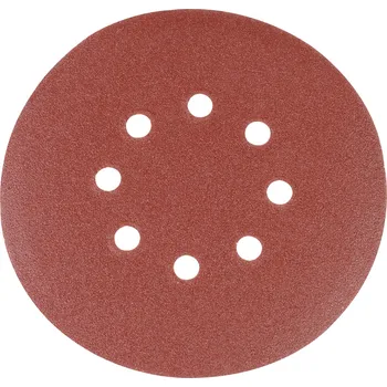 Brusný papír Brusný disk SZ 150 mm P120 8 děr - 10 ks Silverline 793804