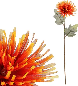 Umělá květina Autronic NL0144 OR chryzantéma oranžová
