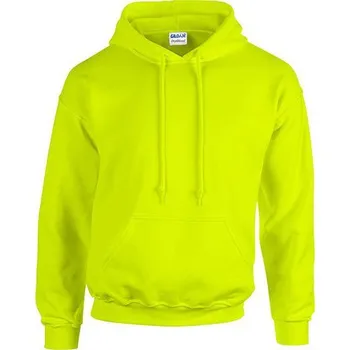 Pánská mikina Odolná směsová mikina Gildan se vsazenou kapsou na břiše 50% bavlny Barva: zelená výstražná, Velikost: S G18500