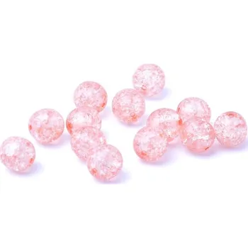 Dětské navlékací korálky CZ Skleněné korálky praskačky 8mm, barva 00030/85501/34305