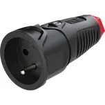 spojka CZ guma/polyamid, 16A/250V, IP 20, červený kroužek, Taurus 2 PCE 2410-sr