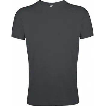 Sol's Přiléhavé pánské tričko Regent Fit 100% bavlna Barva: šedá tmavá, Velikost: XL L149