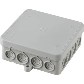 Elektroinstalační krabice ElettroCanali EC411C4 rozbočovací krabice, 90x90x34mm, IP55, průchodky