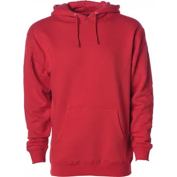 Pánská mikina Pánská těžká klokanka Independent s flísovou podšívkou 330 g/m Barva: červená, Velikost: L NP380
