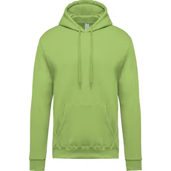 Pánská mikina Pánská mikina s kapucí Kariban K476 Barva: Zelená limetková, Velikost: S