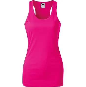 MALFINI Dámský funkční nátělník Racer s vykrojenými zády Barva: růžová neonová, Velikost: XXL