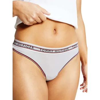 Dámské spodní prádlo TOMMY HILFIGER DÁMSKÁ TANGA THONG 1P WHITE UW0UW03537 YBR Velikost: L