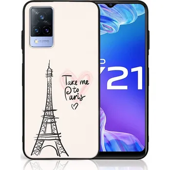 Selfie tyč VSECHNONAMOBIL 41831 MY ART Silikonový obal Vivo Y21 / Y21s / Y33s PARIS (057)