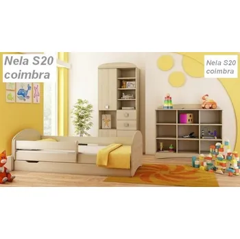 Dětská postel Postel Nela N20S 160/80 cm + matrace + šuplík jesion