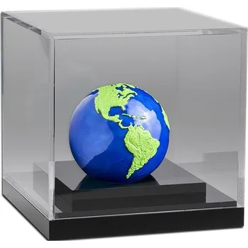 Central Bank Of Barbados Planeta Země 3 Oz Modrá Skleněnka 93.30999755859375 g