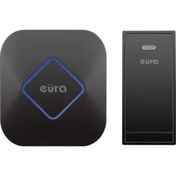 Domovní zvonek EURA Bezbateriový zvonek EURA'' WDP-83H2 ''JAZZ'', černý