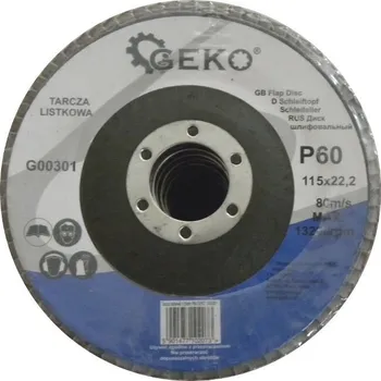 Brusný kotouč Brusný lamelový kotouč (korund) - 115x22,23 mm / P60 GEKO nářadí G00301