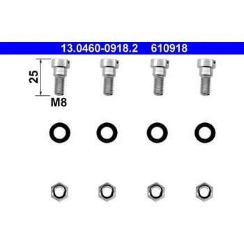 Přislušenství brzdového systému Sada příslušenství, obložení kotoučové brzdy ATE 13.0460-0918.2