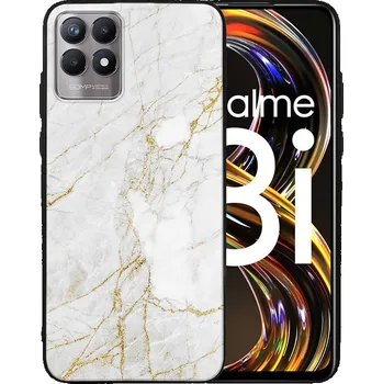 Pouzdro na tablet VSECHNONAMOBIL 41849 MY ART Silikonový obal Realme 8i WHITE STONE (011)