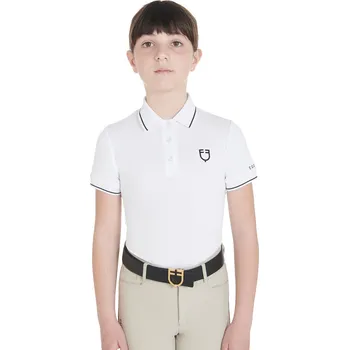 Chlapecké tričko EQUESTRO Triko polo Equestro, dětské, bílé 12 let