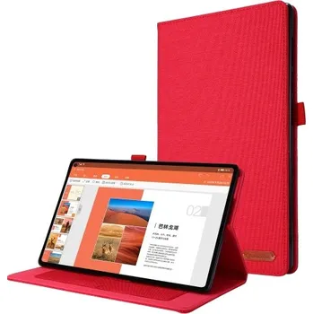 Pouzdro na tablet VSECHNONAMOBIL 37304 FABRIC Zaklápěcí obal pro Realme Pad červený