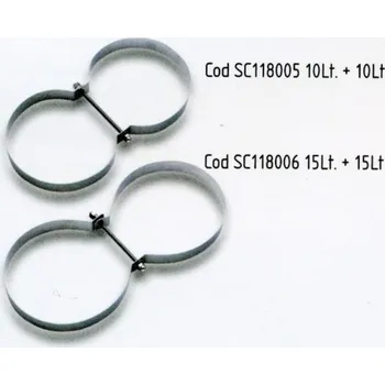 Skruže na dvě lahve Omer METAL BAND FOR TWIN TANK 15+15 SC118006