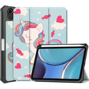 Pouzdro na tablet VSECHNONAMOBIL 34250 ART zaklapovací obal Apple iPad mini 2021 / iPad mini 2024 UNICORN
