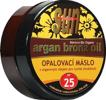 Přípravek na opalování Vivaco Sun Vital opalovací máslo s BIO arganovým olejem SPF25 200 ml