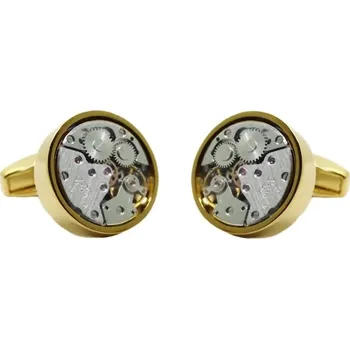 Manžetový knoflíček Manžetové knoflíčky mechanický hodinový strojek Zlatá