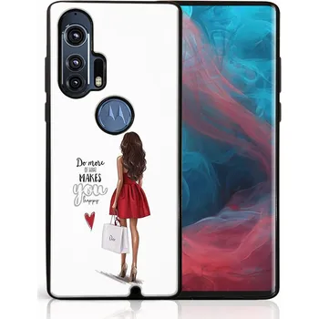 Pouzdro na tablet VSECHNONAMOBIL 45235 MY ART Silikónový obal Motorola Edge Plus RED DRESS (137)