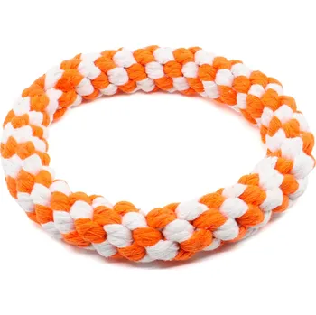 Hračka pro psa Vsepropejska Megan kruh pro psa na hraní Barva: Oranžová, Rozměr (cm): 17