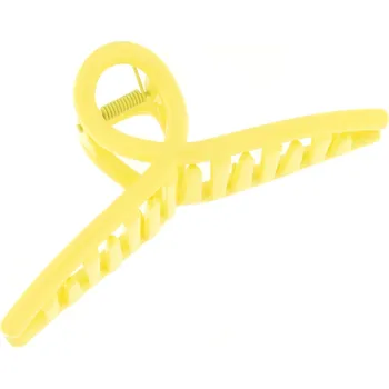 Spona do vlasů - skřipec BASIC spirálka, žluté barvy 8000769-2