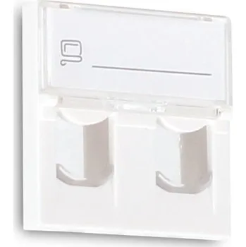 Patch panel GETFORT ADAPTÉR 2 MOD 2XRJ45 MOSAIC 45x45mm