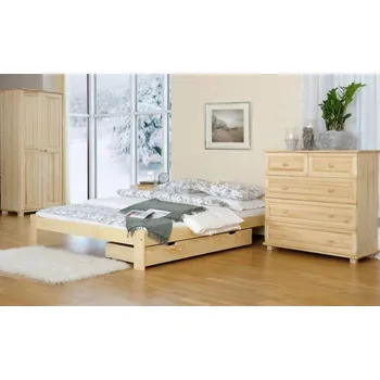 Postel Postel Adam 160 x 200 cm masiv borovice + matrace Relax