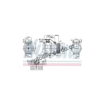 Chladič motoru Kompresor klimatizace NISSENS 89699