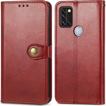 Pouzdro na tablet VSECHNONAMOBIL 35477 LEATHER BUCKLE Peňaženkový obal Umidigi A9 Pro červený