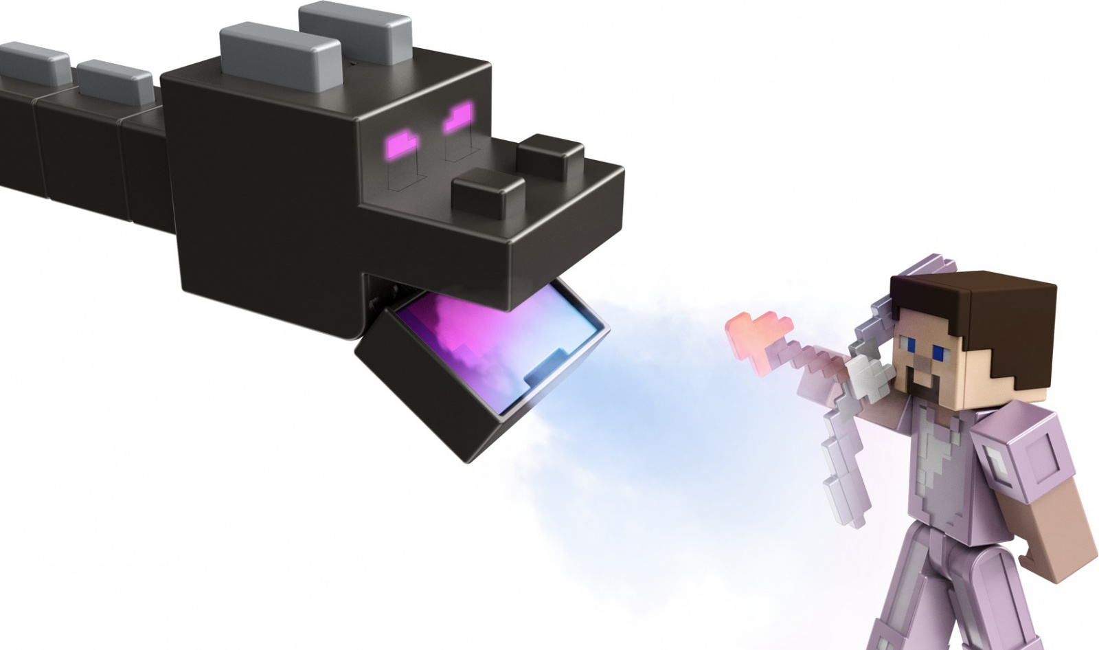 foto Figurka Mattel Minecraft Ultimátní Drak Ender a Steve