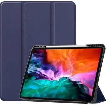 Pouzdro na tablet VSECHNONAMOBIL 31007 LEATHER zaklapovací obal Apple iPad Pro 12.9 2022 / 2021 tmavomodrý