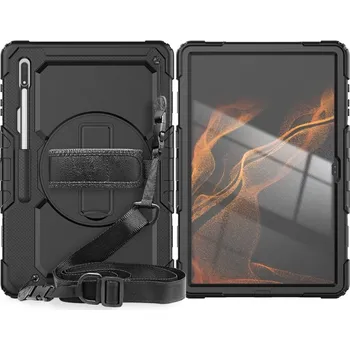 Pouzdro na tablet VSECHNONAMOBIL 41499 SOLID 360 Odolný kryt pro Samsung Galaxy Tab S8 Ultra černý
