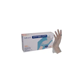 Kadeřnické rukavice 100 ks - velkost M (vinyl)