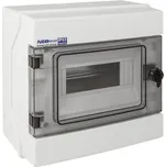 ELEKTRO-PLAST OPATÓWEK Hermetický modulární rozváděč (500V AC, 1000V DC) 1x8 pro povrchovou montáž (N+PE) IP65 RH-8