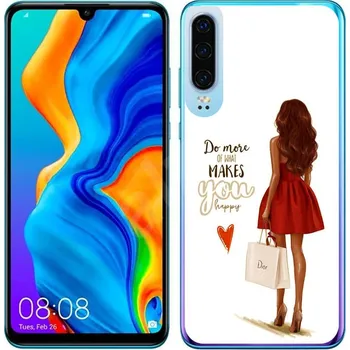 Pouzdro na tablet VSECHNONAMOBIL 22980 MY ART Ochranný obal Huawei P30 RED DRESS (137)