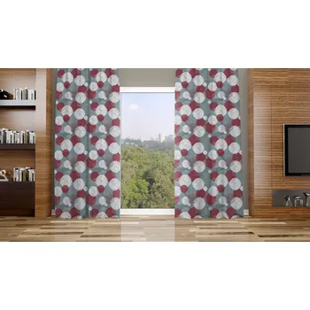 Orbytex Zatemňovací závěs hotový - Iris šedovínová Rozměry: Š/V 145x180 (1ks), Vršek závěsu: ŘASÍCÍ STUHA