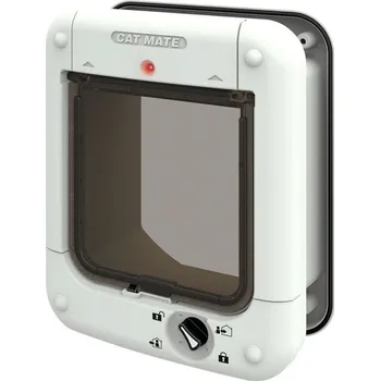 Dvířka pro psa Kerbl Cat Mate dvířka pro kočku na mikročip 19,7 x 24,6 cm