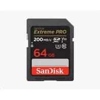 Paměťová karta SanDisk Extreme PRO SDXC 64 GB 200 MB/s Class 10 UHS-I U3 (SDSDXXU-064G-GN4IN)